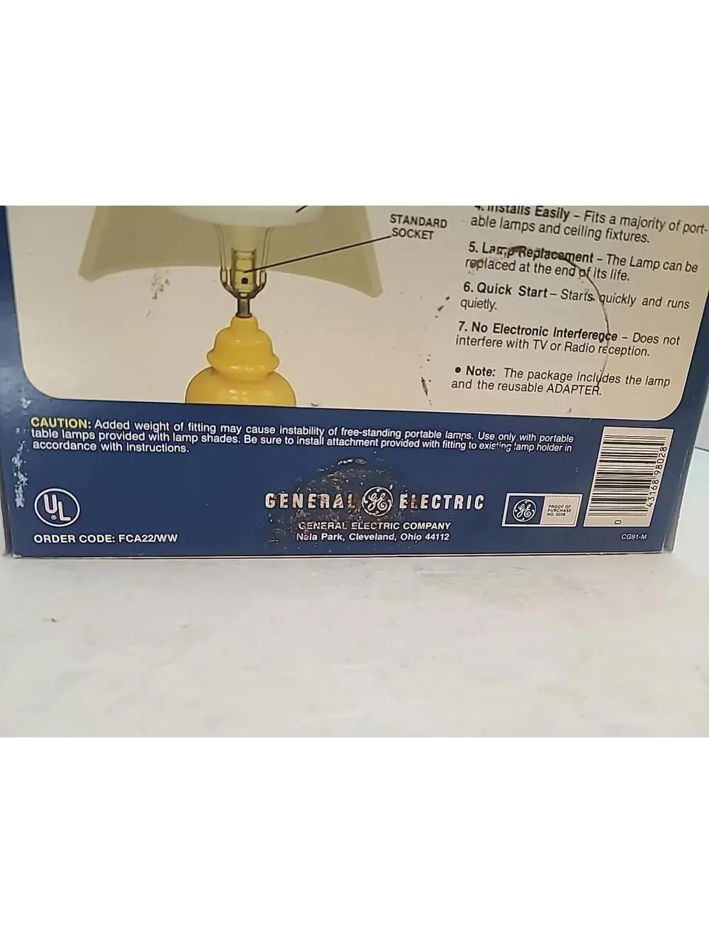 GE Circlite 60 Vintage Light Bulb. Made In USA! New Sealed In Box NOS Rare!